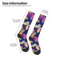 thumbnail image 2 of JUNZAN Paint Butterflies Pattern Fun Novelty Knee Warmer High Socks, 2 of 6