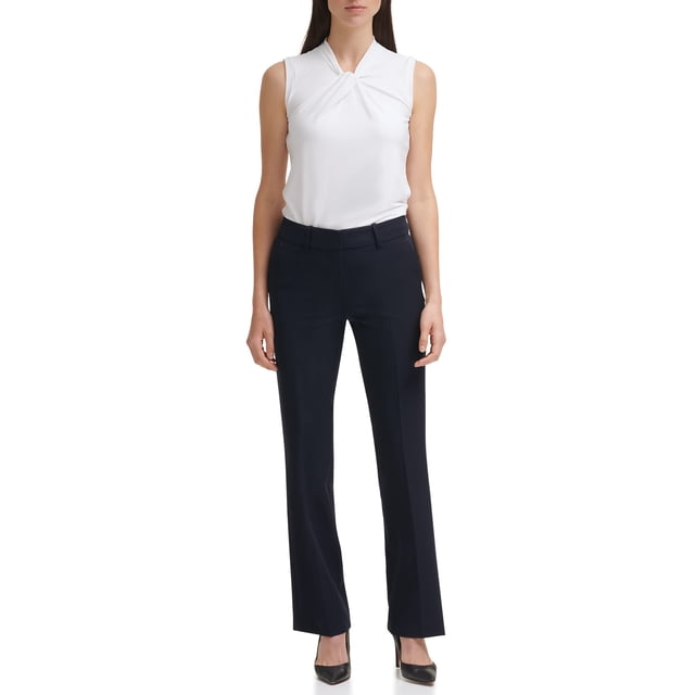 Pantalones Tommy Hilfiger Sloane con cintura elástica en la espalda y tobillo 8