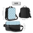 thumbnail image 2 of Naloa Black White Gray Rabbit Lunch box Lunch bag for men women Large capacity Lunchbox Insulated Lunch bag Lunch box cooler, 2 of 7