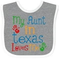 thumbnail image 3 of Inktastic My Aunt in Texas Loves Me Boys or Girls Baby Bib, 3 of 4