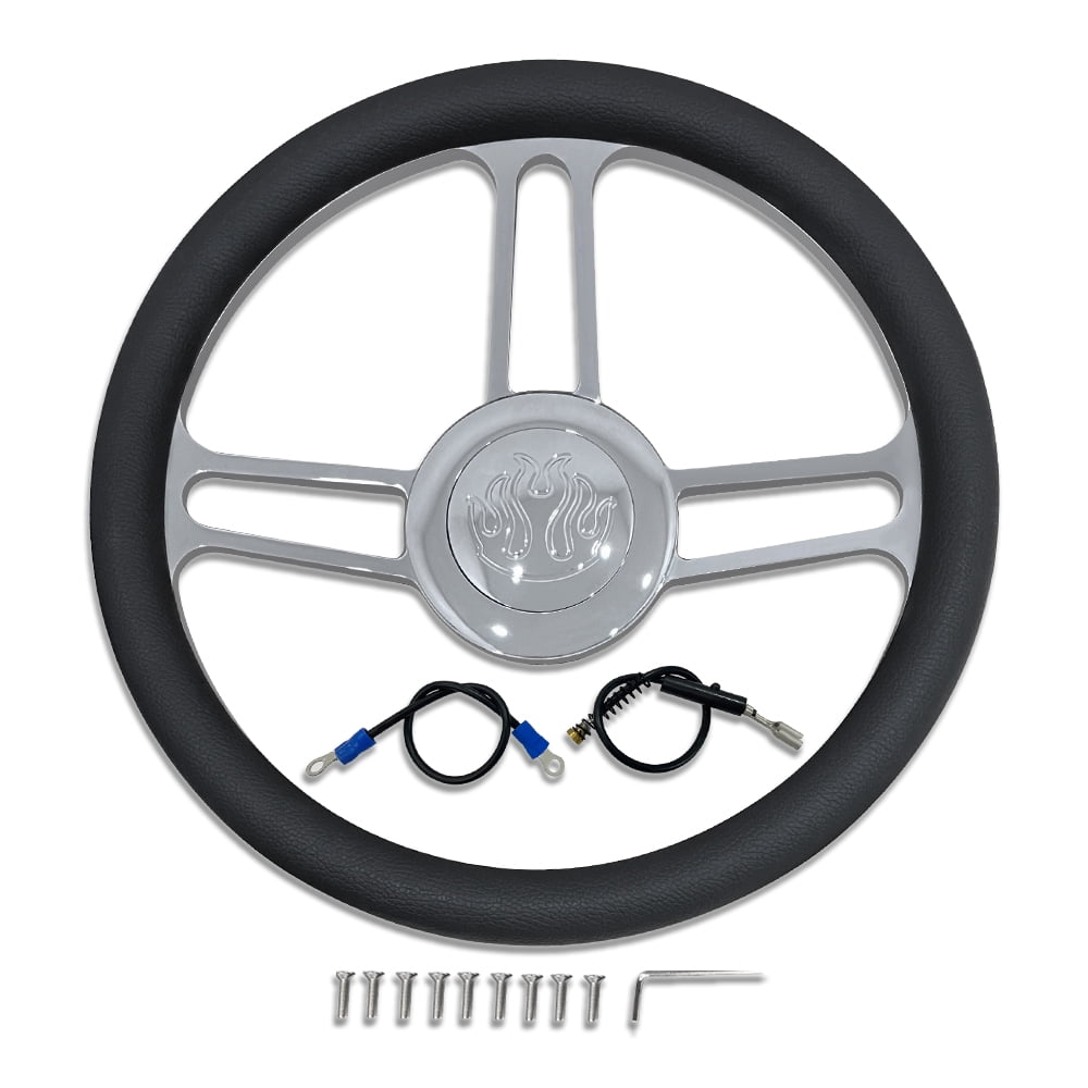 Grant Brushed Stainless 15 in Diameter Classic Nostalgia Steering