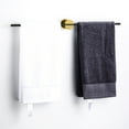 thumbnail image 6 of Wovilon Towel Rack Light Luxury Creative Brushed Gold Single Nordic Minimalist Bathroom Towel Bar 3 Towel Bar Wall-Mounted (Color : Black Seat Gold Pole, Siz, 6 of 6