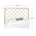thumbnail image 6 of SAFAVIEH Stitch Geometric Glam Metal Mesh Headboard, Queen, Antique Gold, 6 of 7