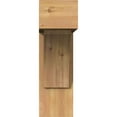 thumbnail image 2 of Ekena Millwork 7 1/2"W x 24"D x 24"H Thorton Block Smooth Bracket w/ Offset Brace, Western Red Cedar, 2 of 25