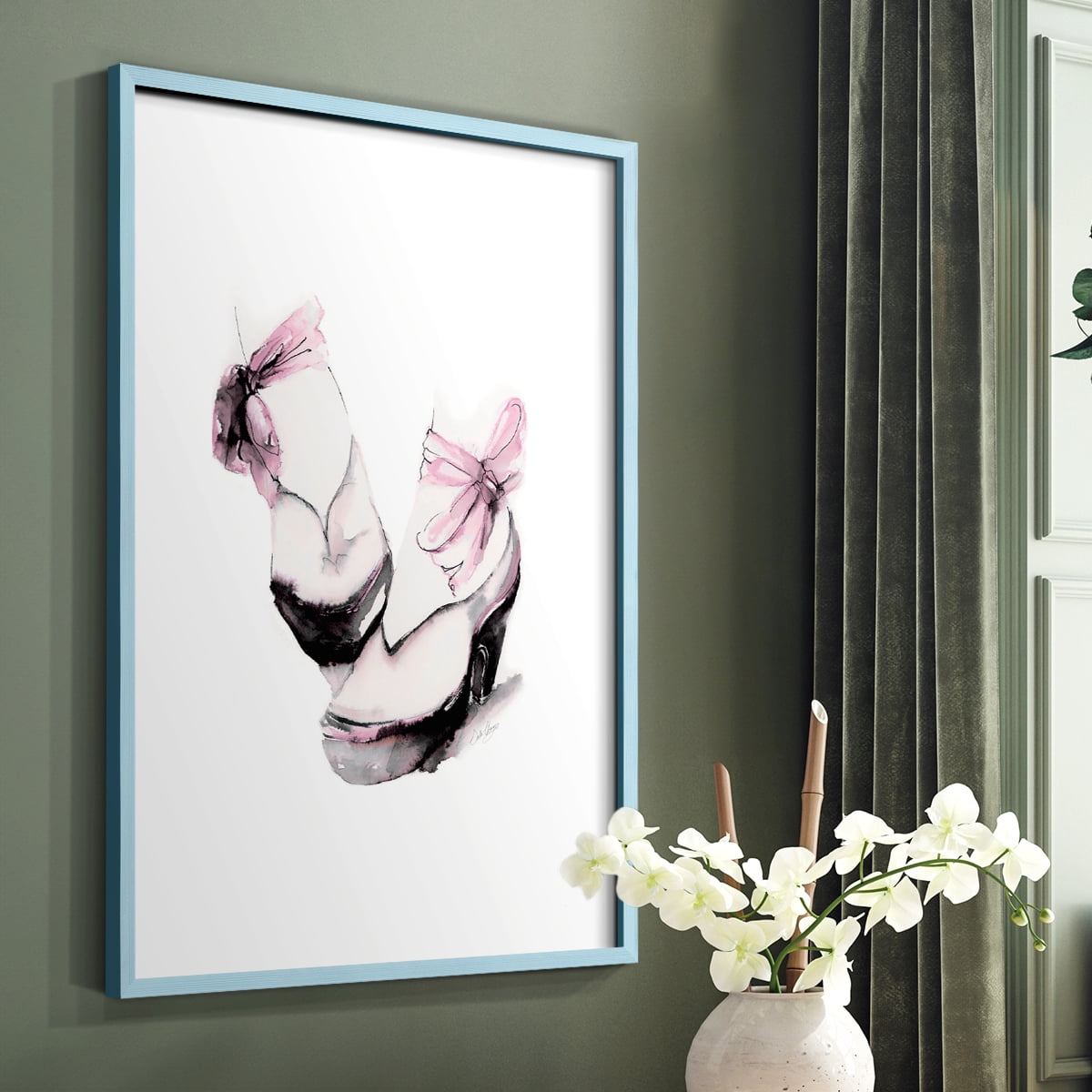 Ballet Platform in Paper Solid Wood 11 x 14 Framed Print