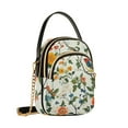 thumbnail image 7 of FORMRS Crossbody Bag for Women Quilted Travel Shoulder Cell Phone Purse with Chain Strap Handbag, Green Floral Pattern, 7 of 7