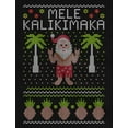 thumbnail image 2 of Tstars Womens Ugly Christmas Sweater Mele Kalikimaka Hawaiian Santa Christmas Gift Funny Humor Holiday Shirts Xmas Party Christmas Gifts for Her Women Tank Top Ugly Xmas Sweater, 2 of 6