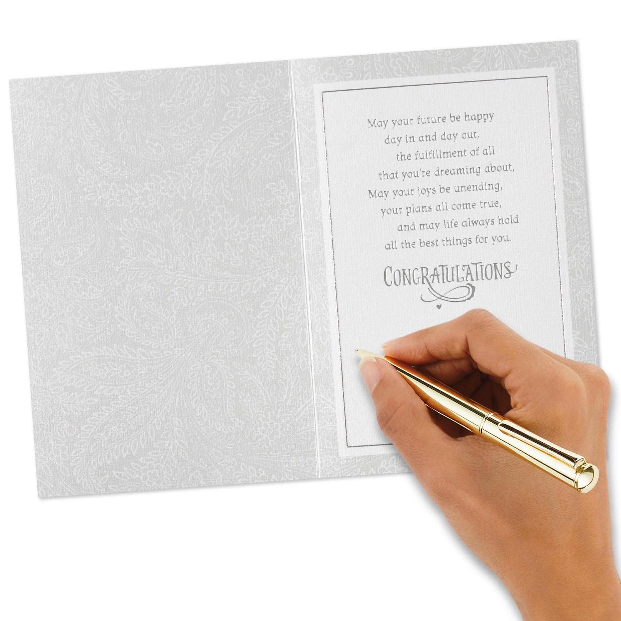 Hallmark Wedding Card (Wishing You Happiness)
