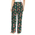 thumbnail image 3 of Picia Mushroom House Womens Soft Woven Cotton Elastic Waistband Sleep Pajama Pant Lounge Sleep Pant With Pockets And Drawstring-Large, 3 of 9