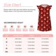 thumbnail image 3 of Balery Christmas Red Balls Camisón de princesa para niñas, pijama de algodón con mangas abullonadas, suave y bonito.-Small, 3 of 6