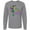 AC-Heather Grey, variant on Let the Good Times Roll Mardi Gras Jester Long Sleeve T-Shirt