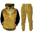thumbnail image 4 of Conjunto de sudadera con capucha del faraón egipcio Anubis con el Ojo del Dios egipcio del coro antiguo impreso en 3D, 4 of 5