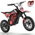 thumbnail image 4 of Aoemoe Motorcycle, Motorized Dirt Bikes for kids 8-14, 36V 500W – 15 MPH Top Speed, Dual Suspension, Red, 4 of 6