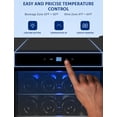 thumbnail image 4 of Riedhoff 32 Bottle Wine Cooler Refrigerator,With Precise Temperature Control and Child Safety Lock, 4 of 8