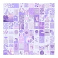 thumbnail image 3 of Idea4wall 4pcs Chic Purple Graphic Elements Trendy and Eclectic Mix for Stylish Wall Murals, Removable Self-Adhesive Stick Wallpaper Large Wall Stickers for Home Decorative, 96"x96", 3 of 5