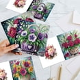 thumbnail image 7 of 6pcs Diamond Painting Kit Greeting Cards, Beautiful Flower Basket Theme 5D Handmade Art Birthday Holiday Gift Cards with Envelopes, 7 of 7