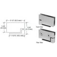 thumbnail image 6 of CRL FA50BN Brushed Nickel Surface Mount Cabinet Pivot Hinge - pack of 2, 6 of 9