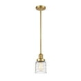 thumbnail image 2 of 201S-SG-G513 Innovations Lighting Bell - 1 Light Stem Hung Mini Pendant In Industrial Style-10 Inches Tall and 5 Inches Wide-Satin Gold Finish-Deco, 2 of 5