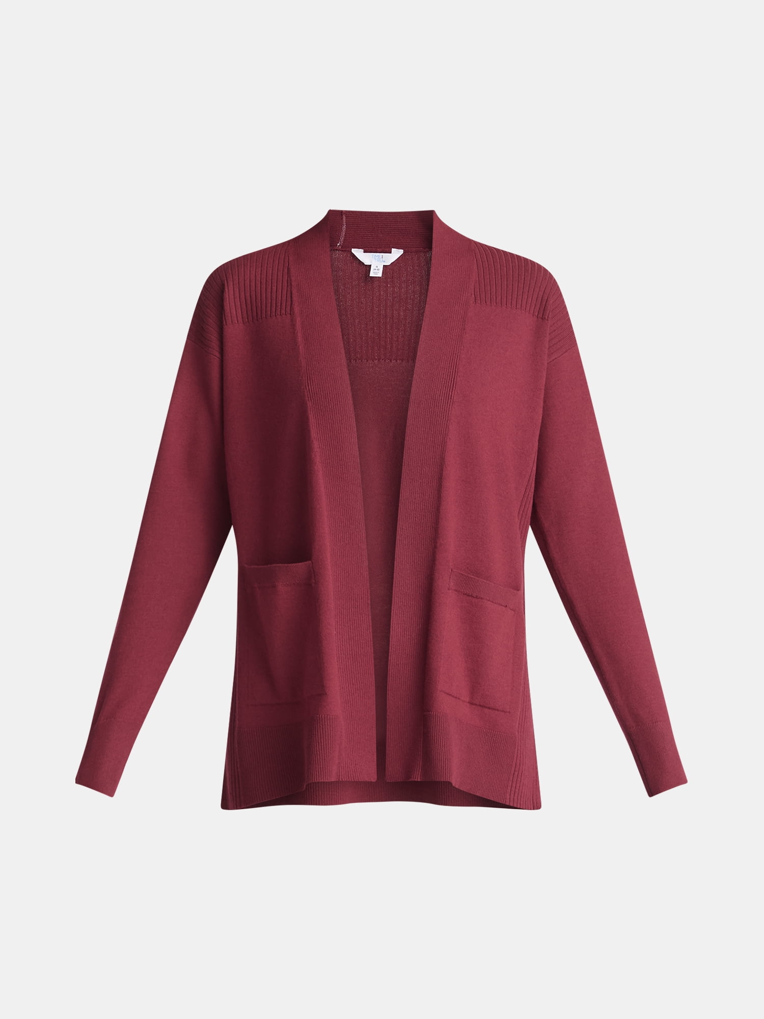 Time and Tru Women's Lightweight Open Front Cardigan Sweater