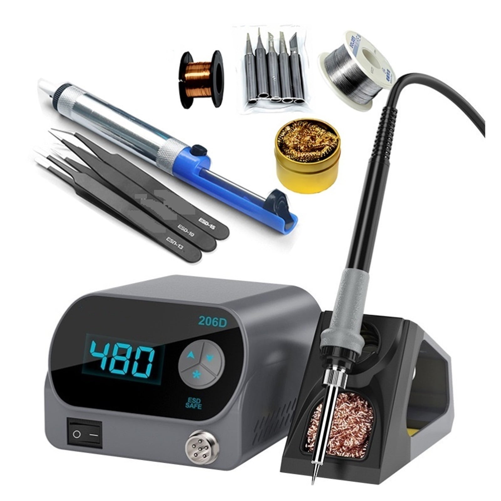 206D Heating Soldering Iron Staion Compatibled C210 Solder Iron Handle Electronic Welding Rework Station ,High Temperature Resistant