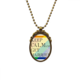 thumbnail image 1 of LGBT Rainbow Flag casarse Collar Colgante Vintage de bronce antiguo de joyeria de lujo de regalo Unbranded M, 1 of 3