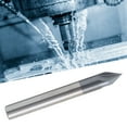 thumbnail image 4 of 3 Flute Chamfer Milling Cutter, Professional Chamfering Design Chamfer End Mill  For Small Cutting Amount Processing D12 X 60° X 75L,D10 X 60° X 75L,D8 X 60° X 60L,D6 X 60° X, 4 of 8