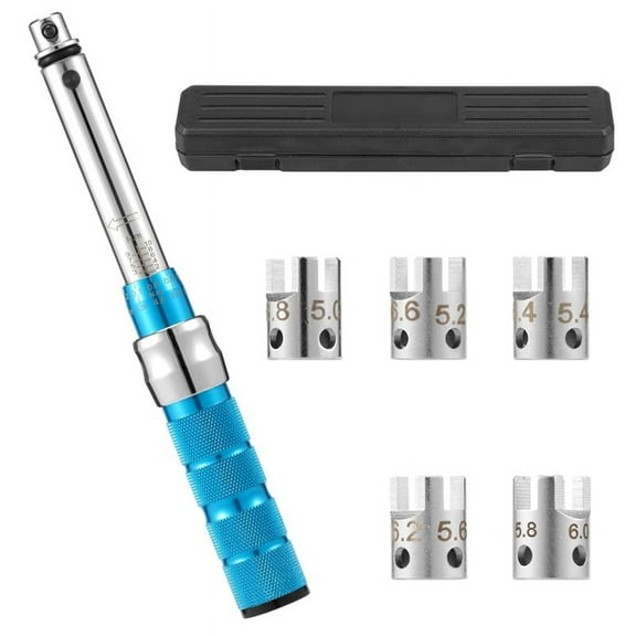 Spoke Torque Wrench, 2-10 NM Wrench Set, Steel Wheel Spanner with Storage Box, 5.0-6.8mm
