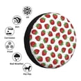 thumbnail image 4 of Rateoe Hand Drawn Strawberry Pattern Tire Cover Wheel Protectors Weatherproof Wheel Covers Universal Fit for Trailer Rv SUV Truck Camper Travel Trailers Accessories-14 inch, 4 of 6