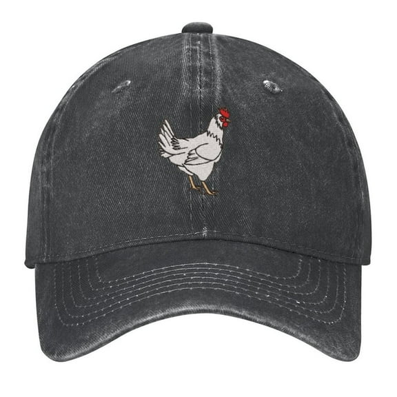 Lovely Chicken Print Vintage Wash Dad Hat Adjustable Curved Brim Baseball Cap,Made In USA,Casual Outdoor Sports Fishing Cap for Men and Women