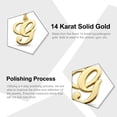 thumbnail image 2 of Charm America - Gold Initial Letter "G" Charm - 14 Karat Solid Gold, 2 of 4