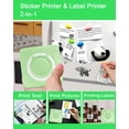 thumbnail image 2 of Sticker Printer Print Pods Mini Printer with Rolls Sticky Papers Portable Sticker Maker Machine Thermal Label Maker Thermanote Phone Labeller for Photos Pictures Notes Graphics B, 2 of 8