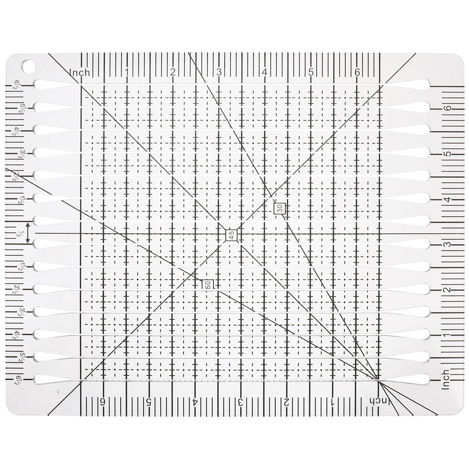 HOMEMAXS 3pcs Sewing Rulers Abnormal Shape Patchwork Templates