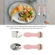 thumbnail image 3 of Juego de Utensilios para Niños Pequeños Tenedor de Cuchara de 6 Piezas Tenedores de Cucharas de Entrenamiento de Alimentación de Acero Inoxidable con Estuche de ViajeLindo de ANGGREK Otros, 3 of 8