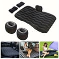 thumbnail image 4 of Portable PVC Inflatable Car Mattress, Multi Colors: Light Beige, Blue, Black, Gray, Comes with Storage Bag & Repair Kit, SUV Air Bed for Backseat Rest, Camping & Travel, 4 of 10
