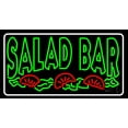 thumbnail image 1 of Green Block Salad Bar LED Neon Sign 13 x 24 - inches, Clear Edge Cut Acrylic Backing, with Dimmer - Bright and Premium built indoor LED Neon Sign for restaurant window and interior decor., 1 of 7