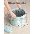 thumbnail image 4 of 24L Large Collapsible Foot Bath Tub for Travel Camping, Portable Foot Soak Spa Basin Foldable Water Bucket for Soaking Feet, Green, 4 of 18