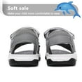 thumbnail image 5 of Cyiecw Kids Sports Sandals Boys Adjustable Straps Beach Sandals Summer Outdoor Open Toe Water Sandals, 5 of 7