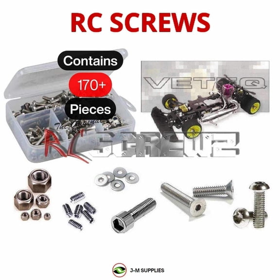 RCScrewZ Stainless Steel Screw Kit ser008 for Serpent Veteq 1/8th Nitro (#901000) | SET