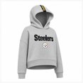 thumbnail image 3 of Sudadera Hoodie NFL para Mujer Manga Larga con Capucha Steelers Gris Talla M, 3 of 4