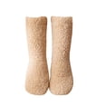 thumbnail image 2 of Sales Today Thermal Socks for Women Under $5 GIJNRIUIUA Khaki Crew Socks Winter Winter Fashion Bedroom for Women Wearing Plush Carpet Solid Color Socks Plush Thickened Sleep Snow Socks Ankle Socks, 2 of 3