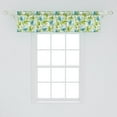 thumbnail image 2 of Ambesonne Shabby Flora Window Valance, Tropical Garden, 54" X 12", Turquoise Pale Pink, 2 of 3