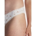 thumbnail image 3 of No Boundaries Cotton Blend Lace Hi Cut Bikini Panties, Women's XS-XXXL, 3 of 4