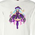 thumbnail image 4 of Inktastic Beautiful Purple Anime Witch Long Sleeve T-Shirt, 4 of 5