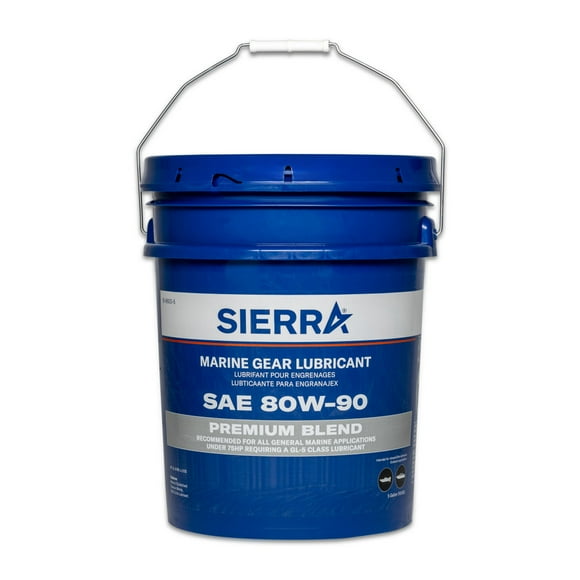 Sierra Marine Gear Oil 18-9600-5 Marine Series; Single; 5 Gallon Pail; 80W-90