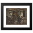 thumbnail image 2 of Léon Augustin Lhermitte 18x15 Black Modern Framed Museum Art Print Titled - The Weaver's Cottage (C. 1895), 2 of 5