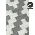 thumbnail image 6 of FH Home Outdoor Rug - Waterproof, Fade Resistant, Crease-Free - Premium Recycled Plastic - Geometric - Porch, Deck, Balcony, Mudroom, Laundry Room, Patio - Aztec - Gray & White - 3 x 5 ft, 6 of 8