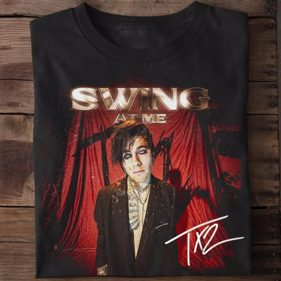 New TX2 Swing At Me Album Black T Shirt Full Size S-5XL