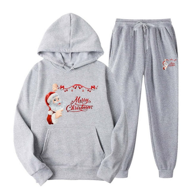 TIMIFIS Survêtement Gris pour Hommes 2 Pcs à Capuche, Ensemble de Sport Décontracté pour Course Jogging Automne P