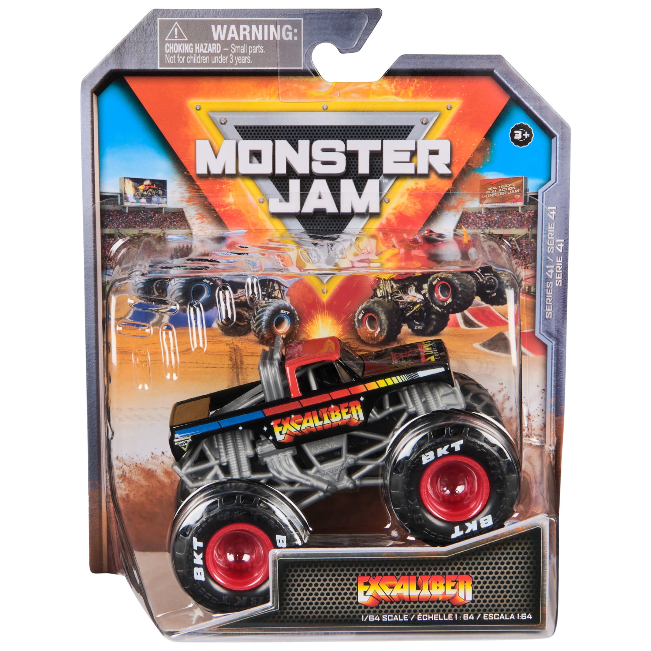 Monster Jam 8個セット割 Monster Jam, Marvel Mini Monster Truck 3-Pack, 1:87 Scale