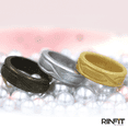 thumbnail image 2 of Rinfit Silicone Wedding Rings for Women - 4Love Collection - 3 Rings Pack, 2 of 9